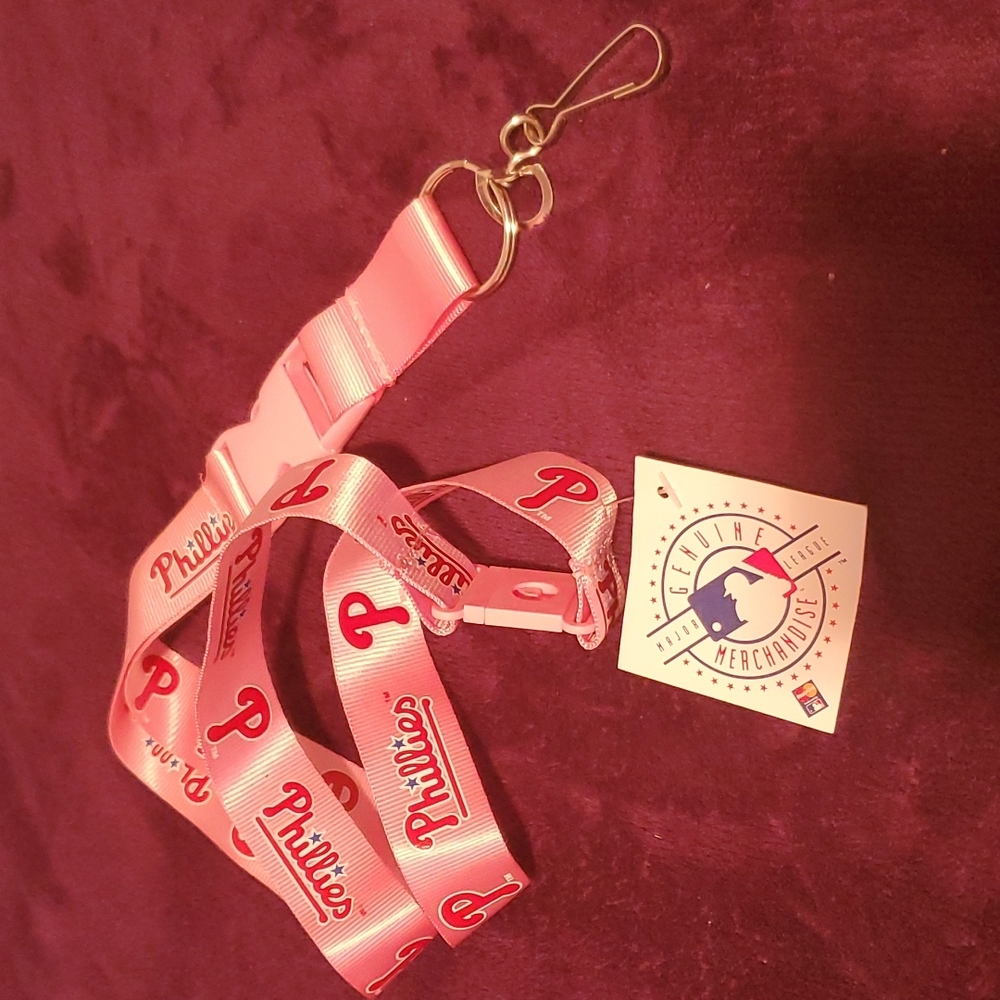 Pink and Red Philadelphia Phillies Breakaway Lanyard